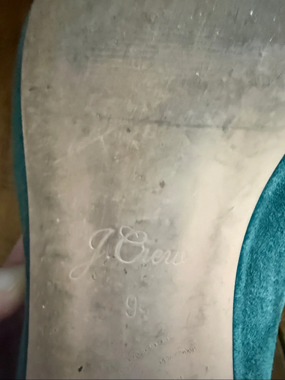 J. Crew Teal Suede Penny Loafers